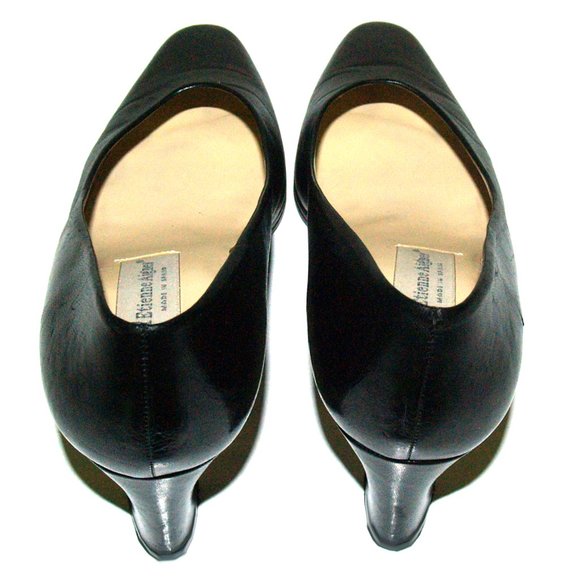 Vintage Etienne Aigner - Taylor - Black Leather Pumps - Made In Spain - 9W - Picture 9 of 10